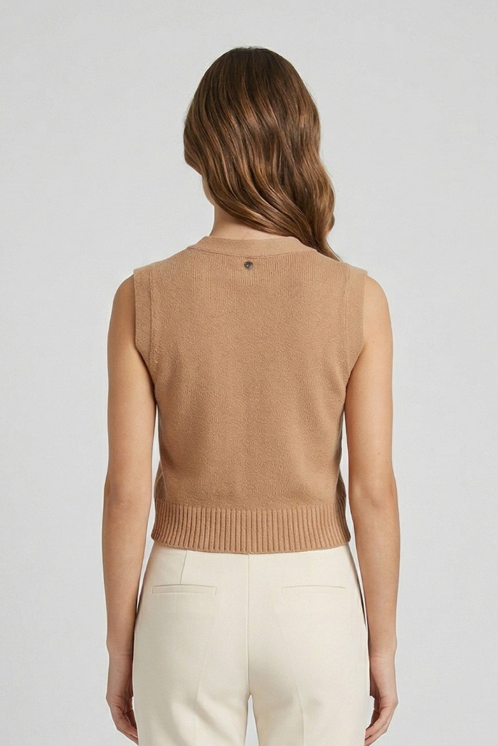 Blash gilet scollo a V in cotone BS1700012 [16ce4d1c]