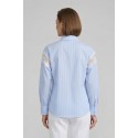 PDK camicia a righe con inserti in pizzo 056883 [5435e910]