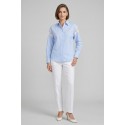 PDK camicia a righe con inserti in pizzo 056883 [e3282814]