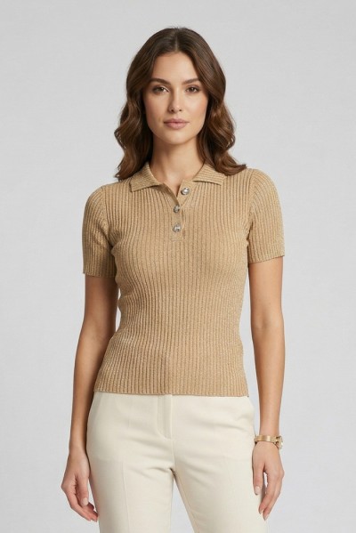 Markup maglia polo in misto viscosa MW1600027 — 805219040078867_1