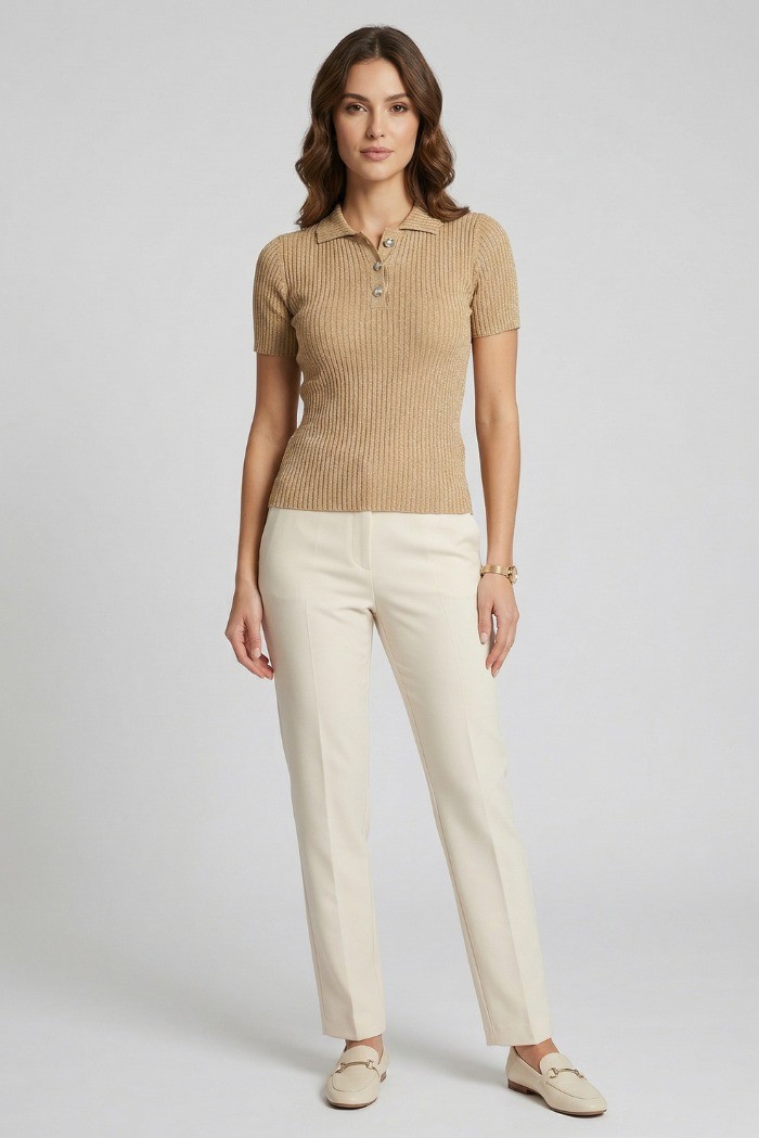 Markup maglia polo in misto viscosa MW1600027 [fc95f861]