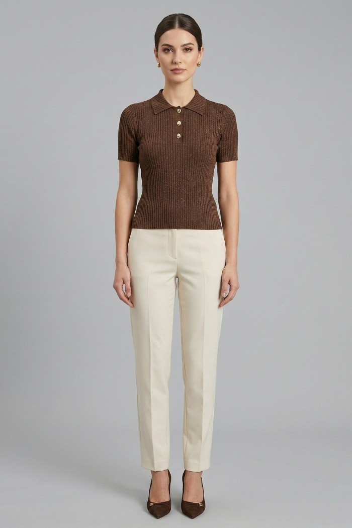 Markup maglia polo in misto viscosa MW1600027 [8141f283]