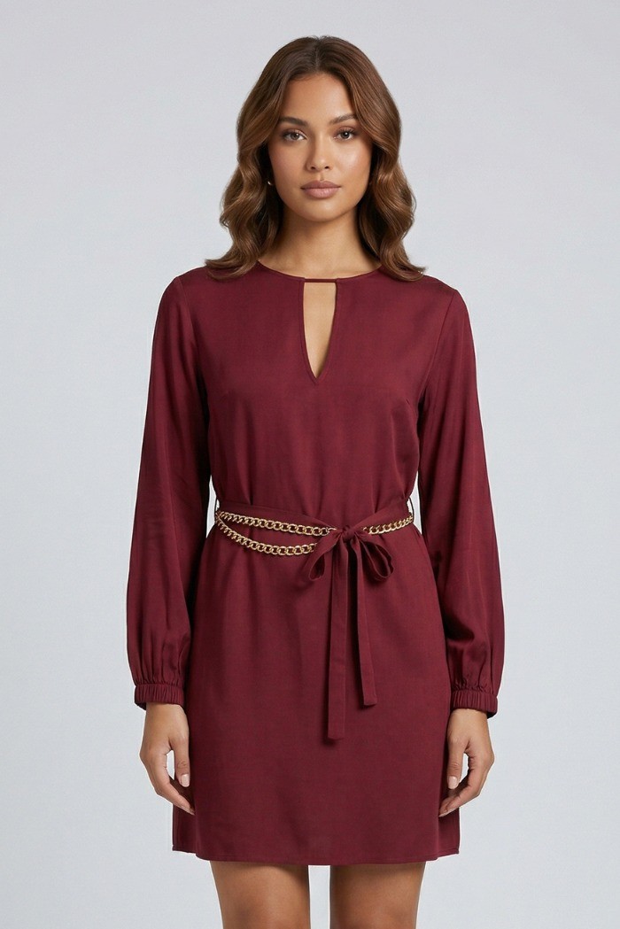 Markup abito corto in twill di viscosa MW1610218 [e6d6e0d7]