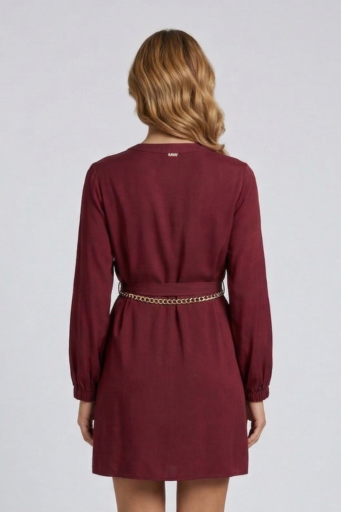 Markup abito corto in twill di viscosa MW1610218 [51cb21d3]