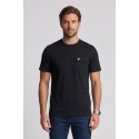 Lyle & Scott t-shirt in cotone con taschino e logo ricamato TS2407V [813e21dc]