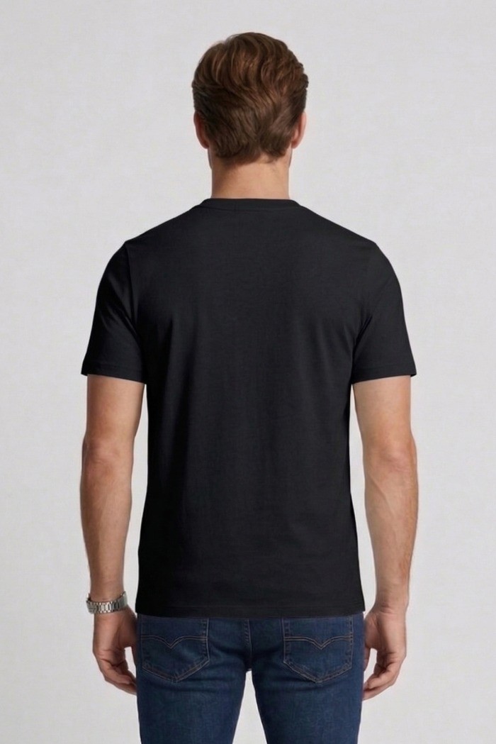 Lyle & Scott t-shirt in cotone con taschino e logo ricamato TS2407V [581862d1]