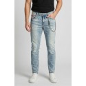 Icon jeans slim fit con maxi logo laserizzato Rhode Island IUD012 [b90b93b9]