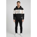 Icon felpa da uomo con logo a contrasto in cotone stretch IUF019 [128b996e]