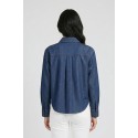PDK camicia in tela di denim di cotone 056868 [907de13b]