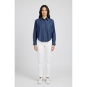 PDK camicia in tela di denim di cotone 056868 [2760203f]