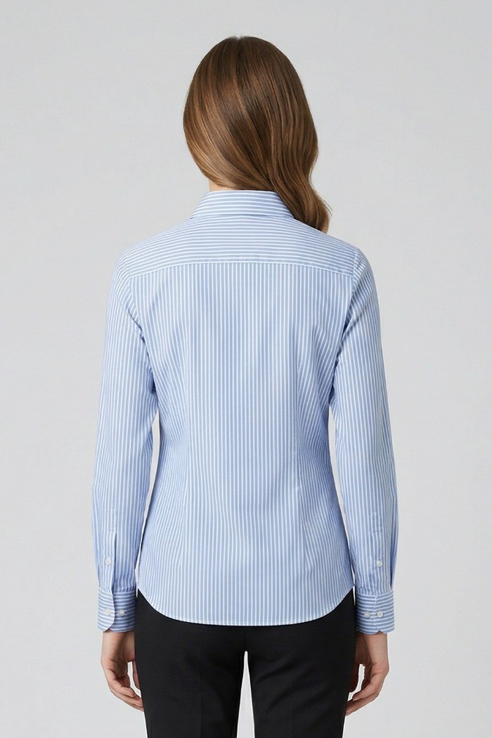 PDK camicia a righe in misto cotone 056882 [fd3bd69d]