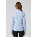 PDK camicia a righe in misto cotone 056882 [fd3bd69d]