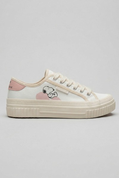 Lumberjack sneaker in tela con stampe Peanuts Anya 102277 — 805219040079190_2