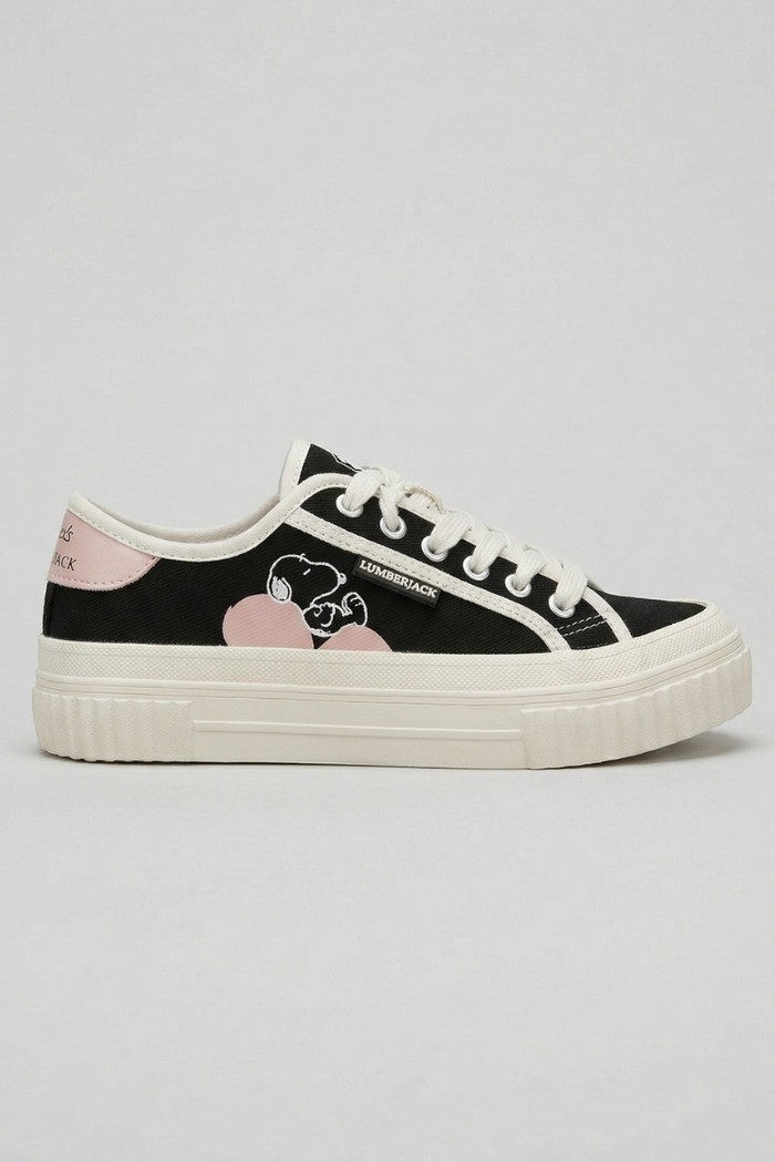 Lumberjack sneaker in tela con stampe Peanuts Anya 102277 [418dcc4a]