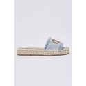 Liu Jo ciabatte in denim con maxi logo Paros 01 SA6099TX523 [cba7cc4c]