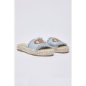 Liu Jo ciabatte in denim con maxi logo Paros 01 SA6099TX523 [a59c4e45]