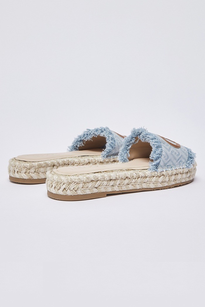 Liu Jo ciabatte in denim con maxi logo Paros 01 SA6099TX523 [a0cc095b]