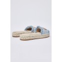 Liu Jo ciabatte in denim con maxi logo Paros 01 SA6099TX523 [a0cc095b]