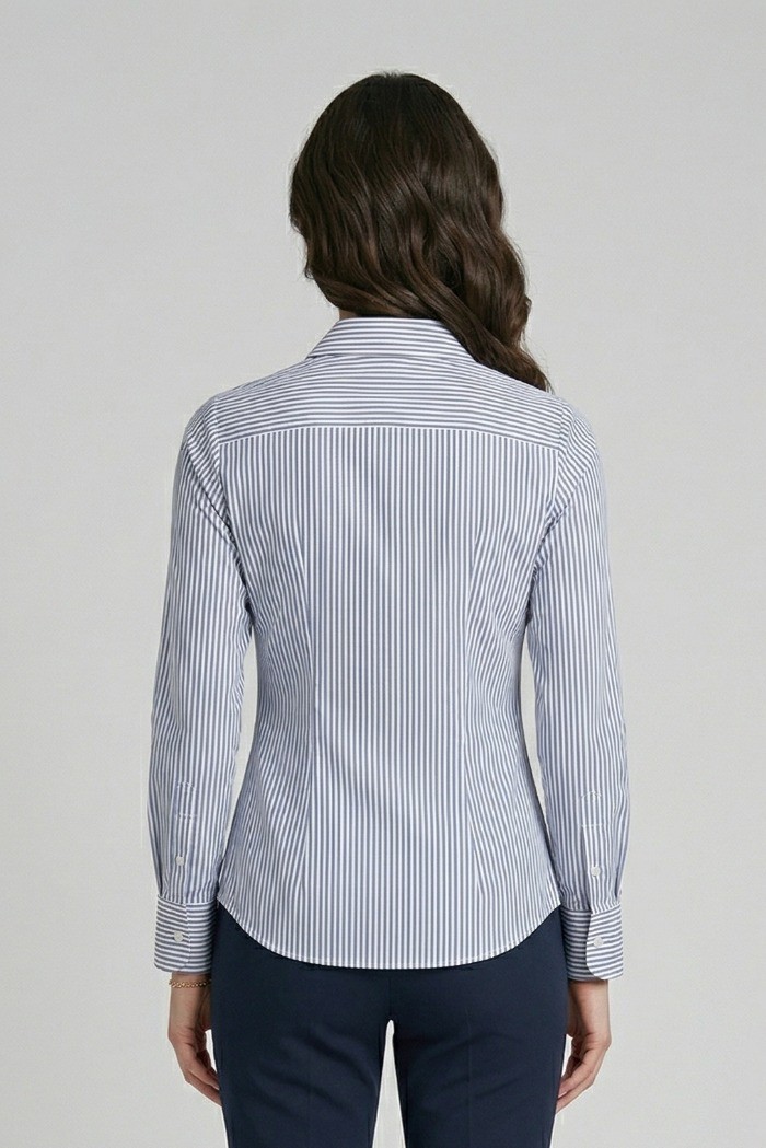 PDK camicia rigata in cotone stretch 056951 [9c0cd91a]