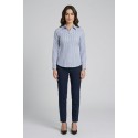PDK camicia rigata in cotone stretch 056951 [2b11181e]