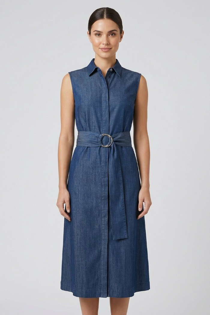 Markup abito in tessuto effetto denim MW1610200 [1bcd5519]