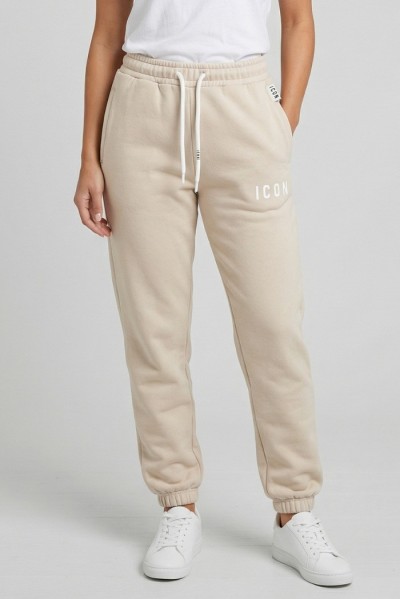 Icon jogger in cotone stretch con mini stampa logo IDP001 — 805219040079002_1