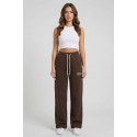 Icon pantapalazzo in cotone stretch con mini stampa logo IDP002 [70566419]