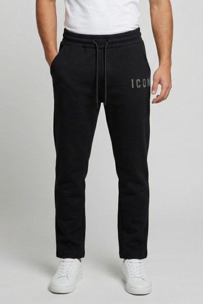 Icon jogger in misto viscosa con logo borchiato IUP010 — 805219040079036_1