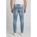 Icon jeans slim fit in denim con stampa logo posteriore Rhode Island IUD003 [19675fba]