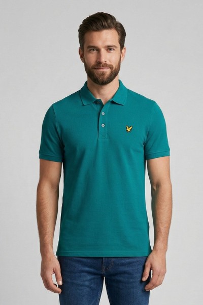 Lyle & Scott polo in piquet di cotone stretch SP400VOG — 805219040078718_3