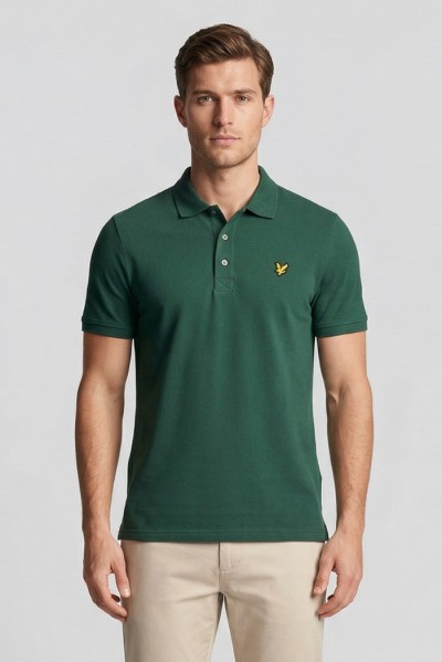 Lyle & Scott polo in piquet di cotone stretch SP400VOG — 805219040078718_5