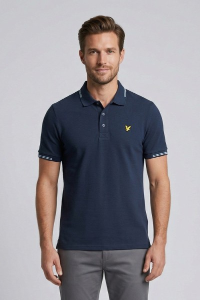 Lyle & Scott polo in piquet di cotone fine SP2402V — 805219040078723_1