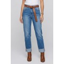 Maidoma jeans in denim di cotone stretch con risvolto pe26f337/ma8152 [074d4755]