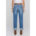 Maidoma jeans in denim di cotone stretch con risvolto pe26f337/ma8152 [de6b0458]