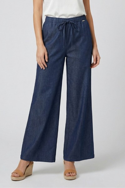 Maidoma pantalone in cotone effetto denim pe26f284/ma276 — 805219040079086_1
