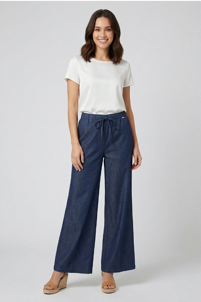 Maidoma pantalone in cotone effetto denim pe26f284/ma276 [54314a87]