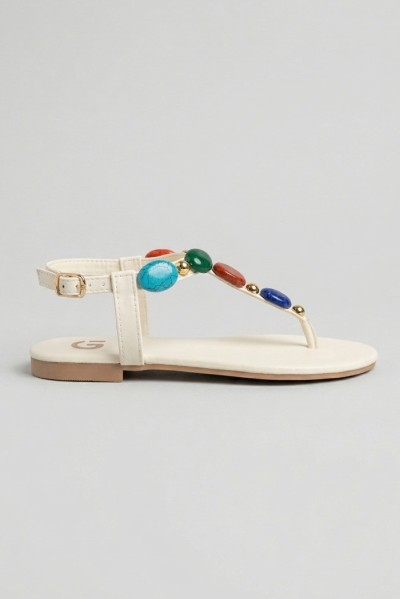Gold & Gold sandalo infradito con pietre FL270 [23925e9e]