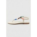 Gold & Gold sandalo infradito con pietre FL270 [fab41d93]