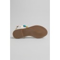 Gold & Gold sandalo infradito con pietre FL270 [ffe45a8d]
