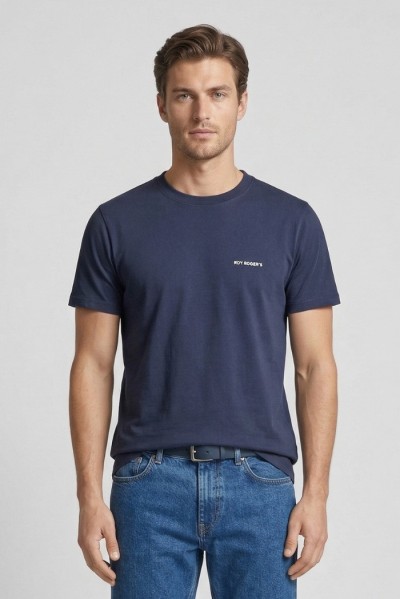 Roy Roger's t-shirt girocollo in jersey Supima RRU90049CG060569 [f491e3b9]