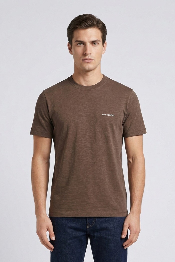 Roy Roger's t-shirt girocollo in jersey Supima RRU90049CG060569 [368df454]