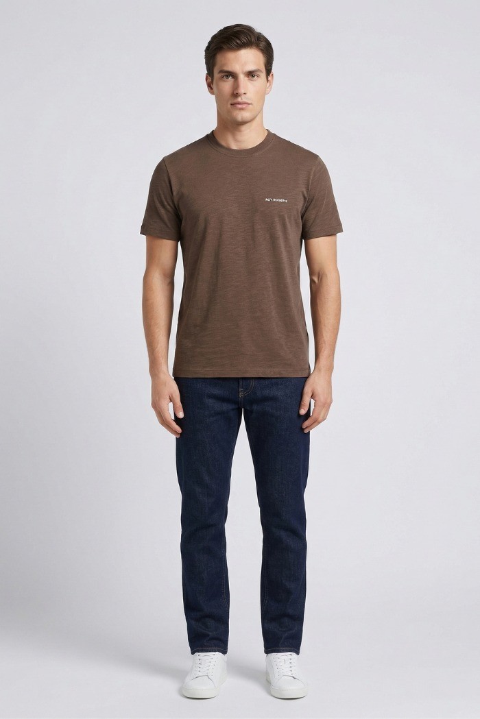 Roy Roger's t-shirt girocollo in jersey Supima RRU90049CG060569 [58b6765d]