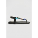 Gold & Gold sandalo infradito con pietre FL270 [2c46411b]