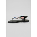 Gold & Gold sandalo infradito con pietre FL270 [f5600216]