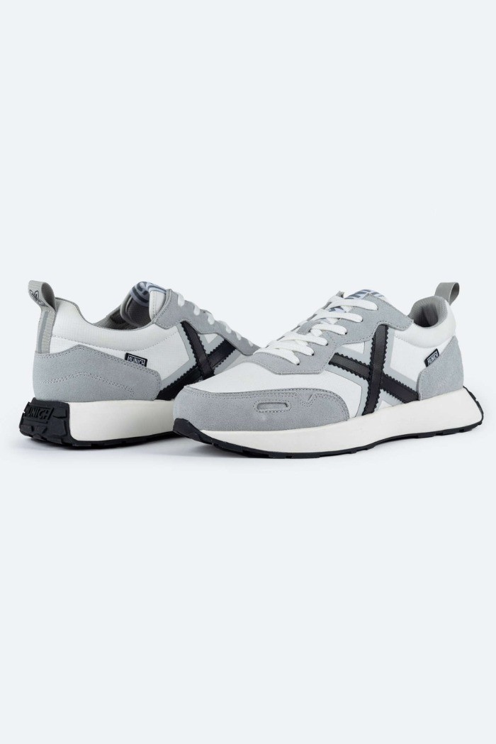 Munich sneaker allacciata con logo Xemine 79 8907079 [72616c00]