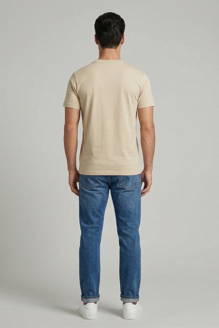 Icon t-shirt in cotone con stampa logo IUT002 [abf7f8b0]