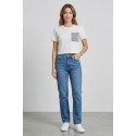 Blash t-shirt cropped in cotone BS1710011 [0b2e1a1e]