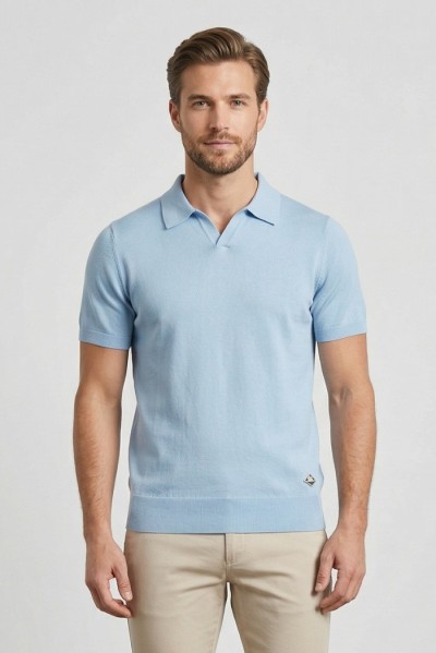 Roy Roger's polo in maglia di cotone RRU90325CS17XXXX — 805219040079321_3
