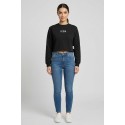 Icon felpa girocollo in cotone stretch con stampe logo IDF007 [60bbfbe0]