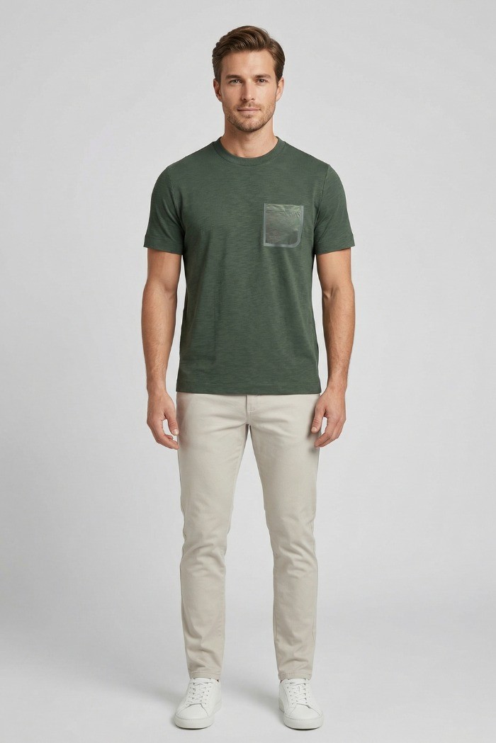 Markup t-shirt in tessuto tecnico con taschino MK1910091 [e9dd9c7c]
